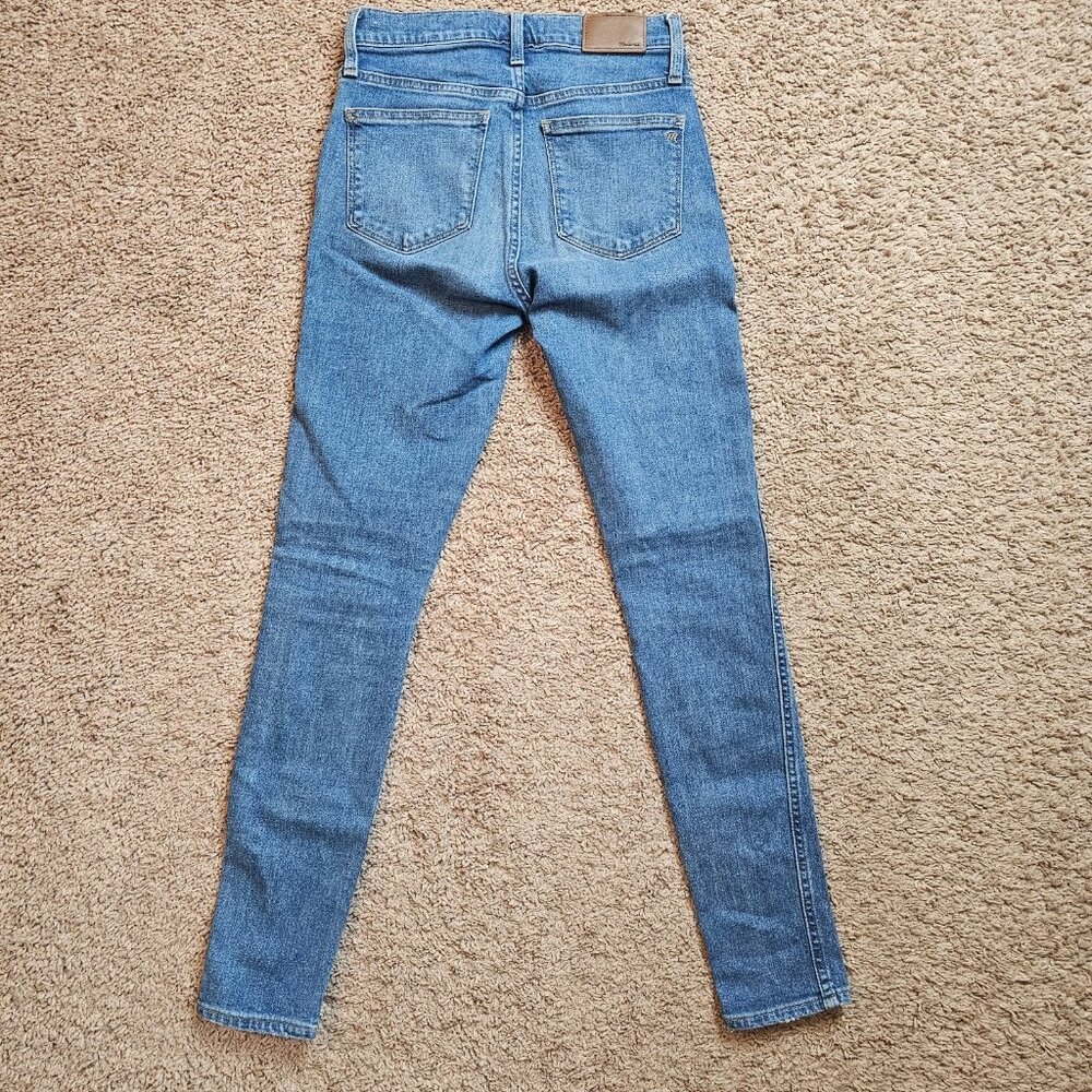 Madewell Jeans Womens 25 10" High Rise Skinny Ankle Button Fly Med Wash Preppy - Picture 5 of 11